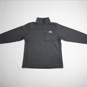 The North Face TKA 100 Glacier 1/4 Zip Fleece Grey Men's Large